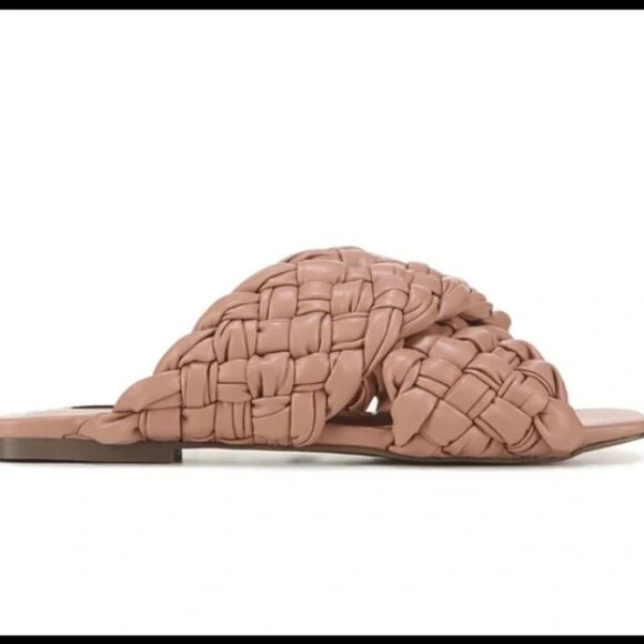 Steve Madden Nude Tan Braided Marina Flat Sandal 6 NEW - Picture 5 of 8